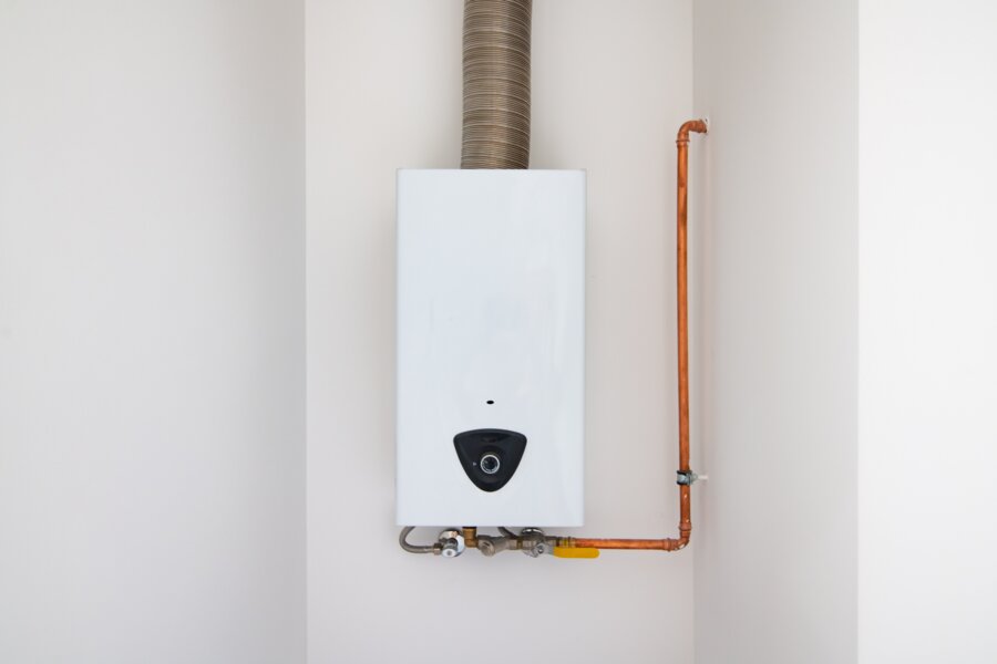Tankless water heater installation