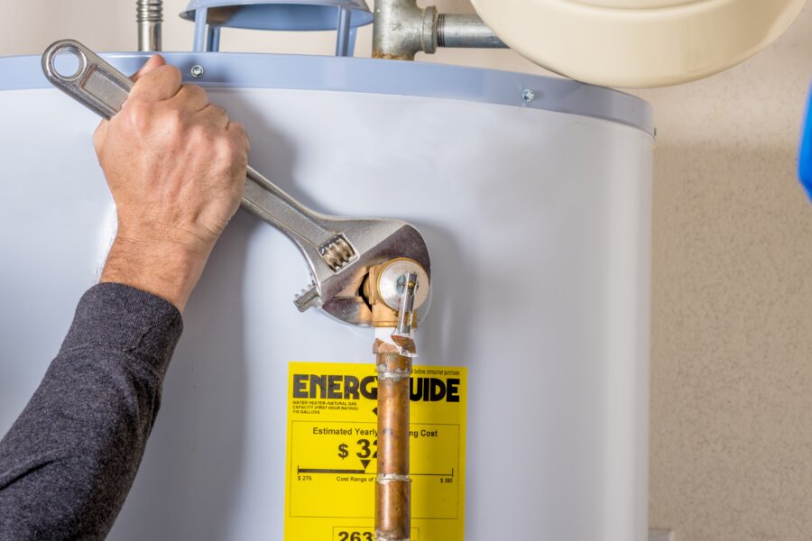 Water heater installation by Checkered Flag Plumbing